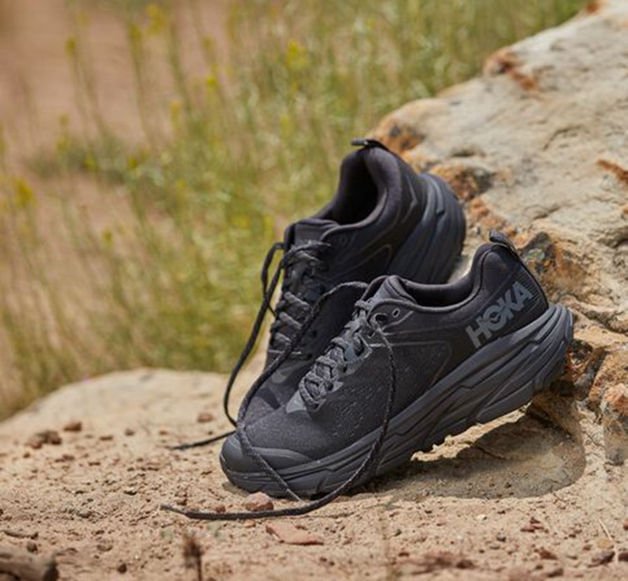 Hoka One One Mens Trail Shoes - Challenger ATR 6 - Black - GCAY14039